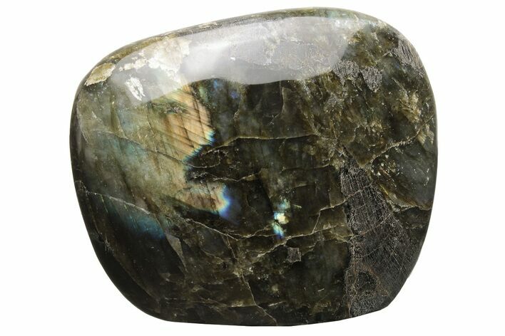Flashy, Free-Standing Polished Labradorite - Madagascar #237869